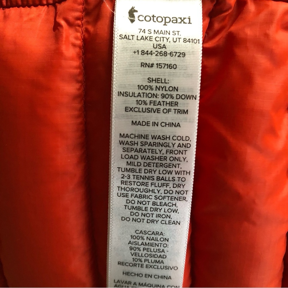 Cotopaxi Fuego Down Vest - Raspberry Medium women’s - Picture 11 of 13